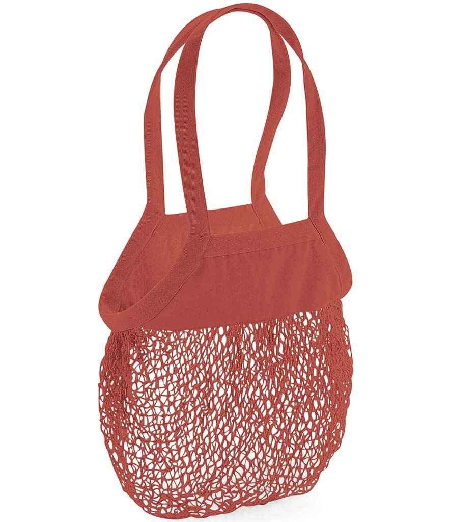 Westford Mill Westford Mill Organic Cotton Mesh Grocery Bag Orange Rust