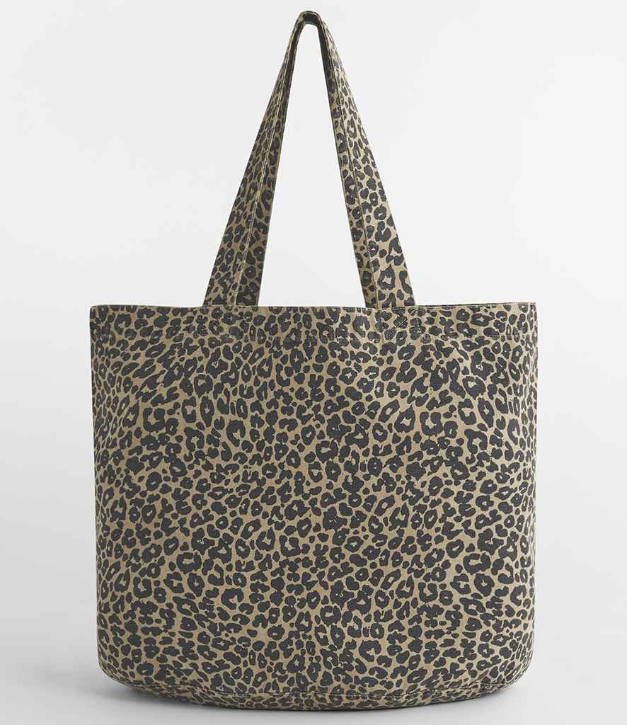Westford Mill Leopard Print Canvas Shopper
