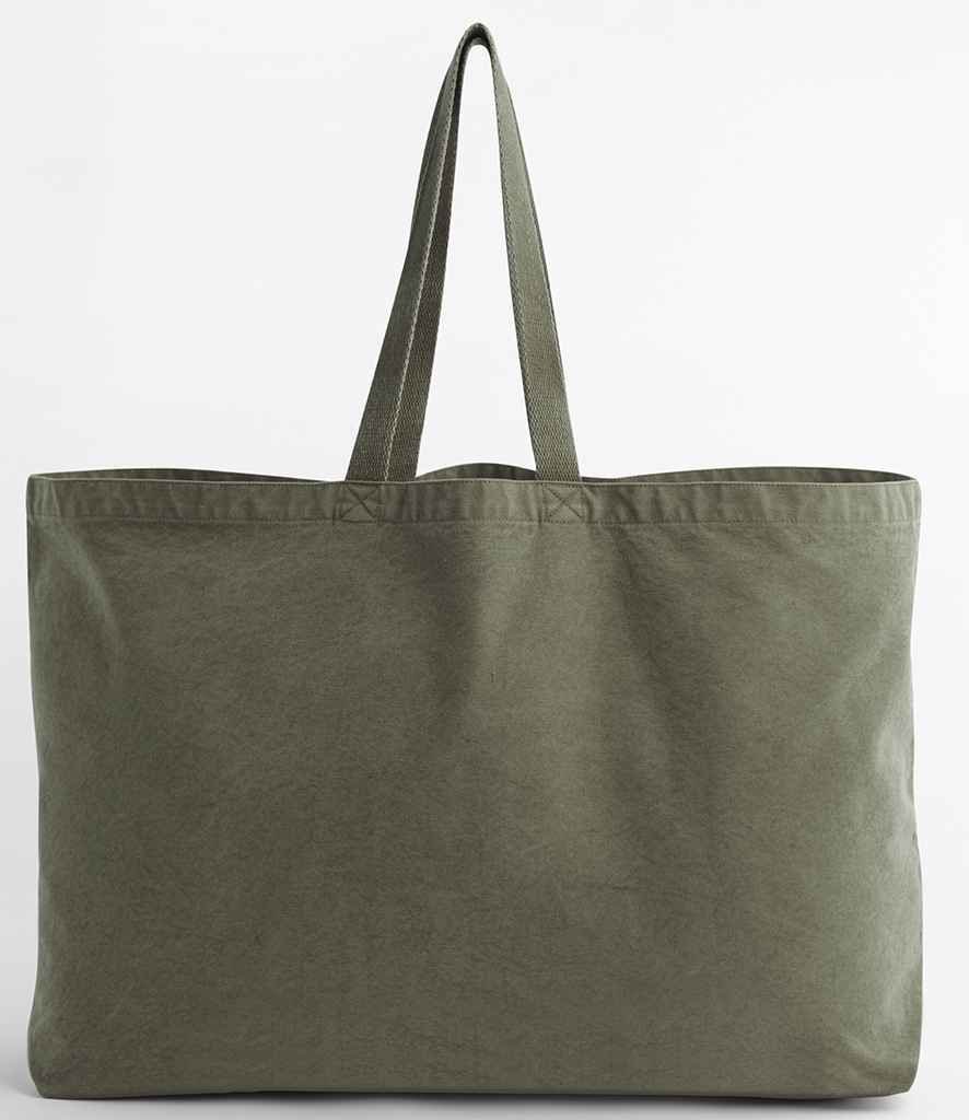 Westford Mill Westford Mill Garment Dyed Oversized Tote Bag Vintage Moss