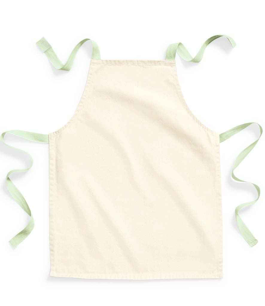 Westford Mill Westford Mill Fairtrade Kids Craft Apron Natural/Pistachio