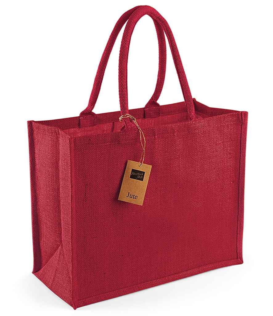 Westford Mill Westford Mill Jute Classic Shopper Red/Red