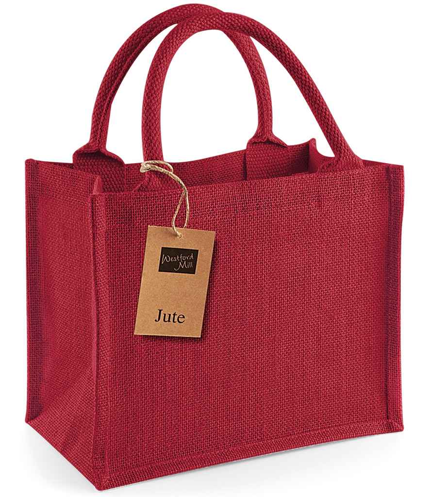 Westford Mill Westford Mill Jute Mini Gift Bag Red/Red