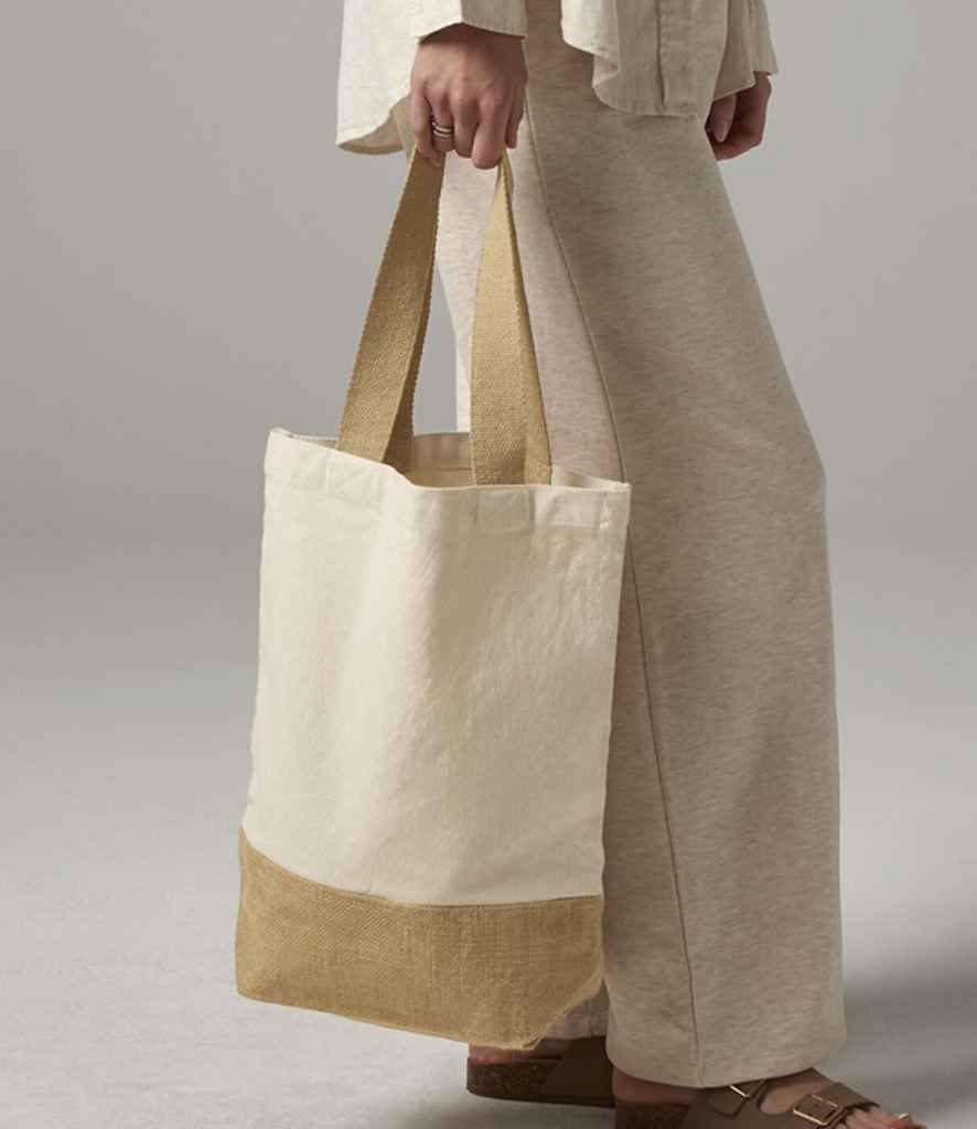 Westford Mill Westford Mill Jute Base Canvas Shopper