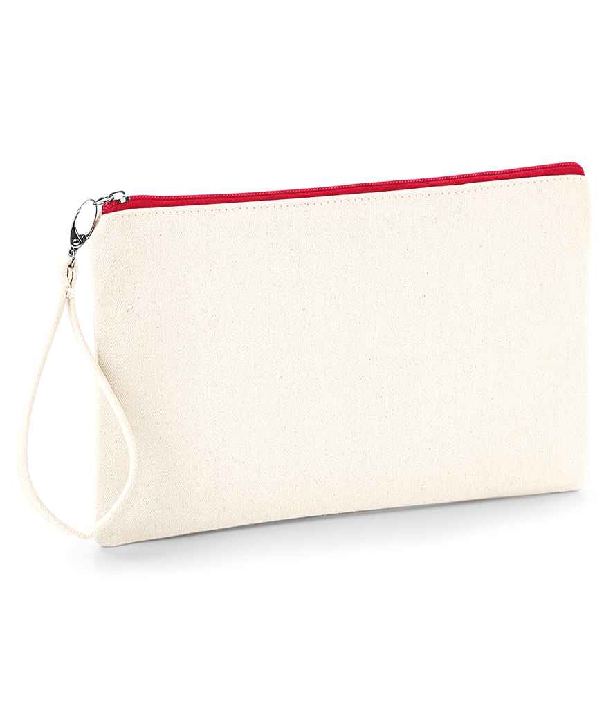 Westford Mill Westford Mill Canvas Wristlet Pouch Natural/Red