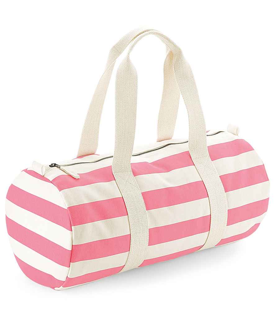 Westford Mill Westford Mill Nautical Barrel Bag Natural/Pink
