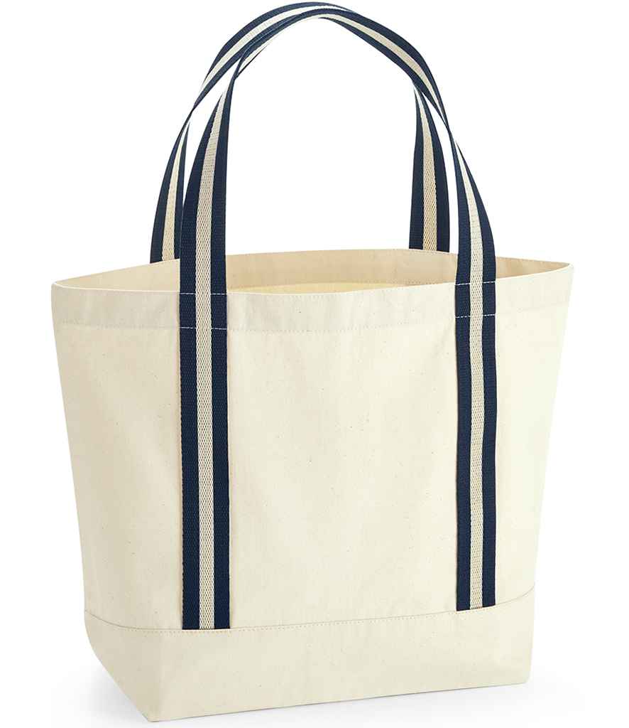 Westford Mill Westford Mill EarthAware® Organic Boat Bag Natural/Navy