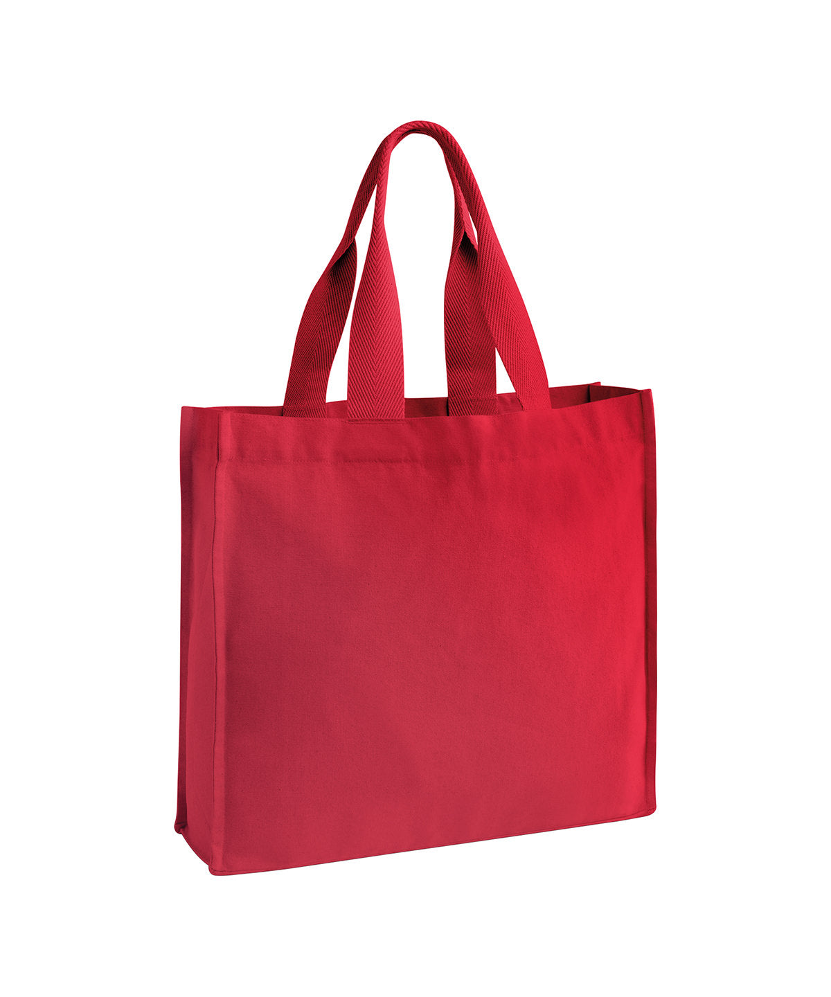 Westford Mill Chevron handle shopper Scarlet Red