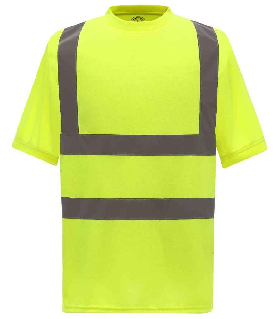 Yoko Hi-Vis Short Sleeve T-Shirt - Yellow
