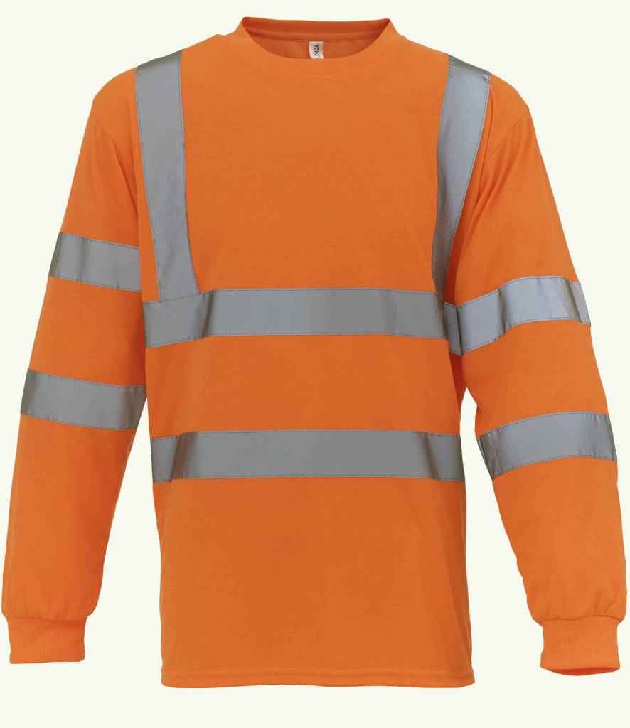 Yoko Hi-Vis Long Sleeve T-Shirt - Orange