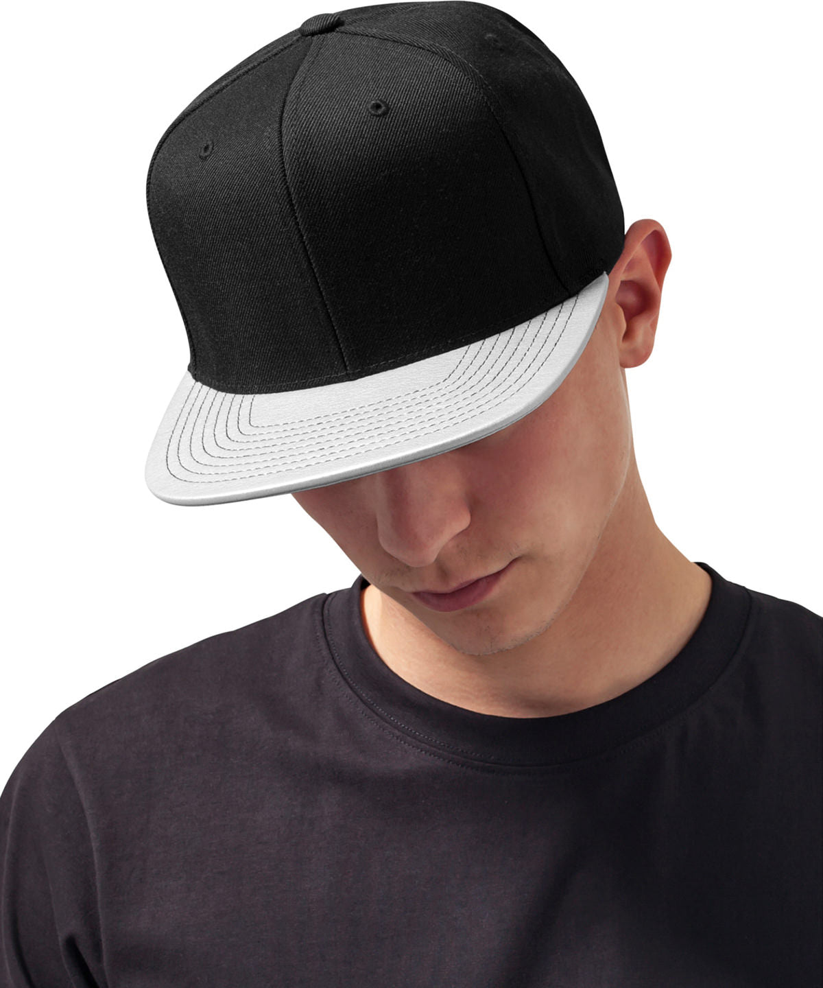 Flexfit / Yupoong Metallic visor snapback (6089PU) Silver