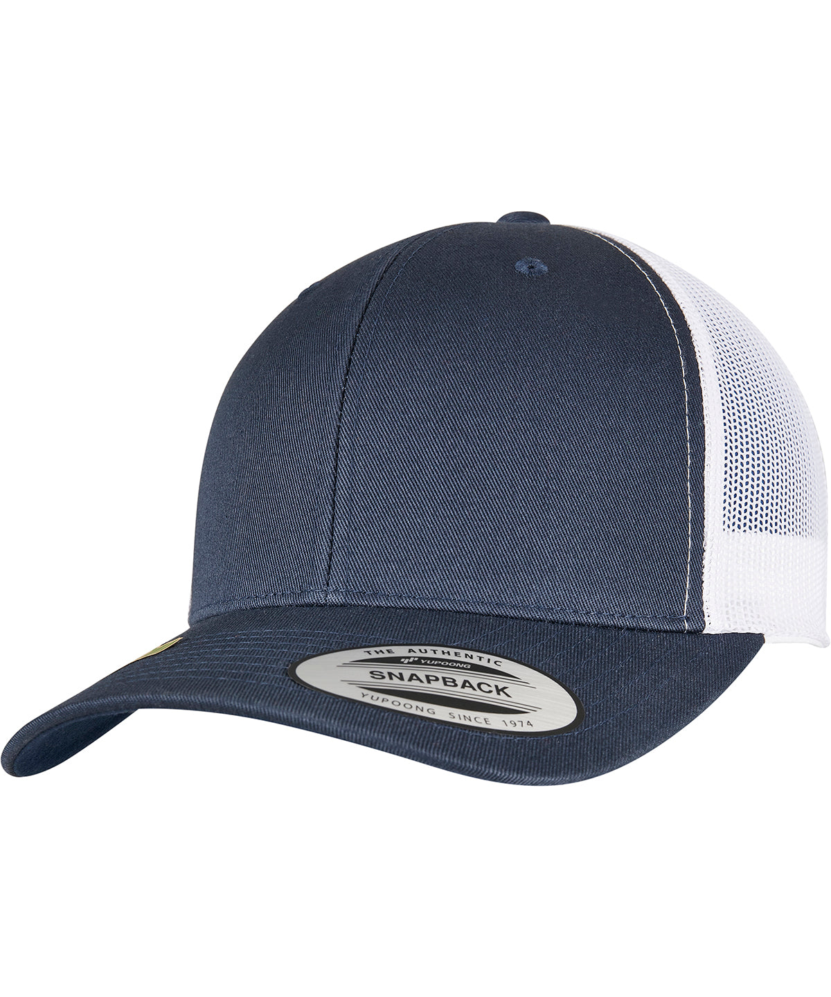 Flexfit / Yupoong YP classics recycled retro trucker cap 2-tone (6606RT) Navy/White