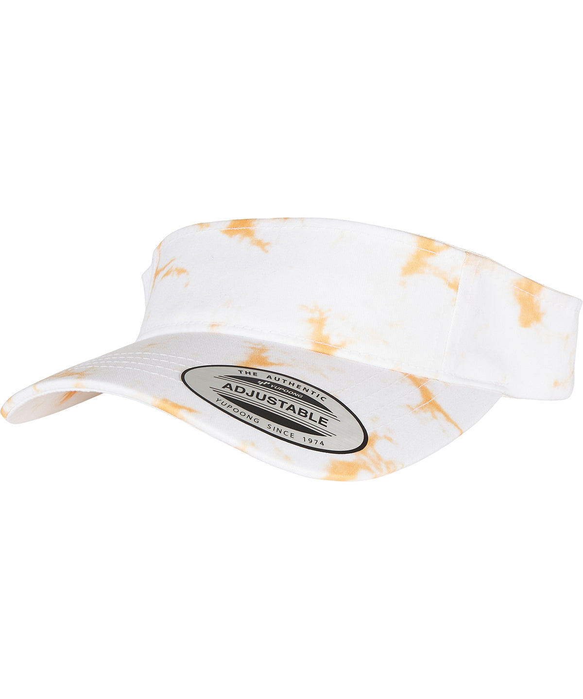 Flexfit / Yupoong Batik dye curved visor cap Orange/White
