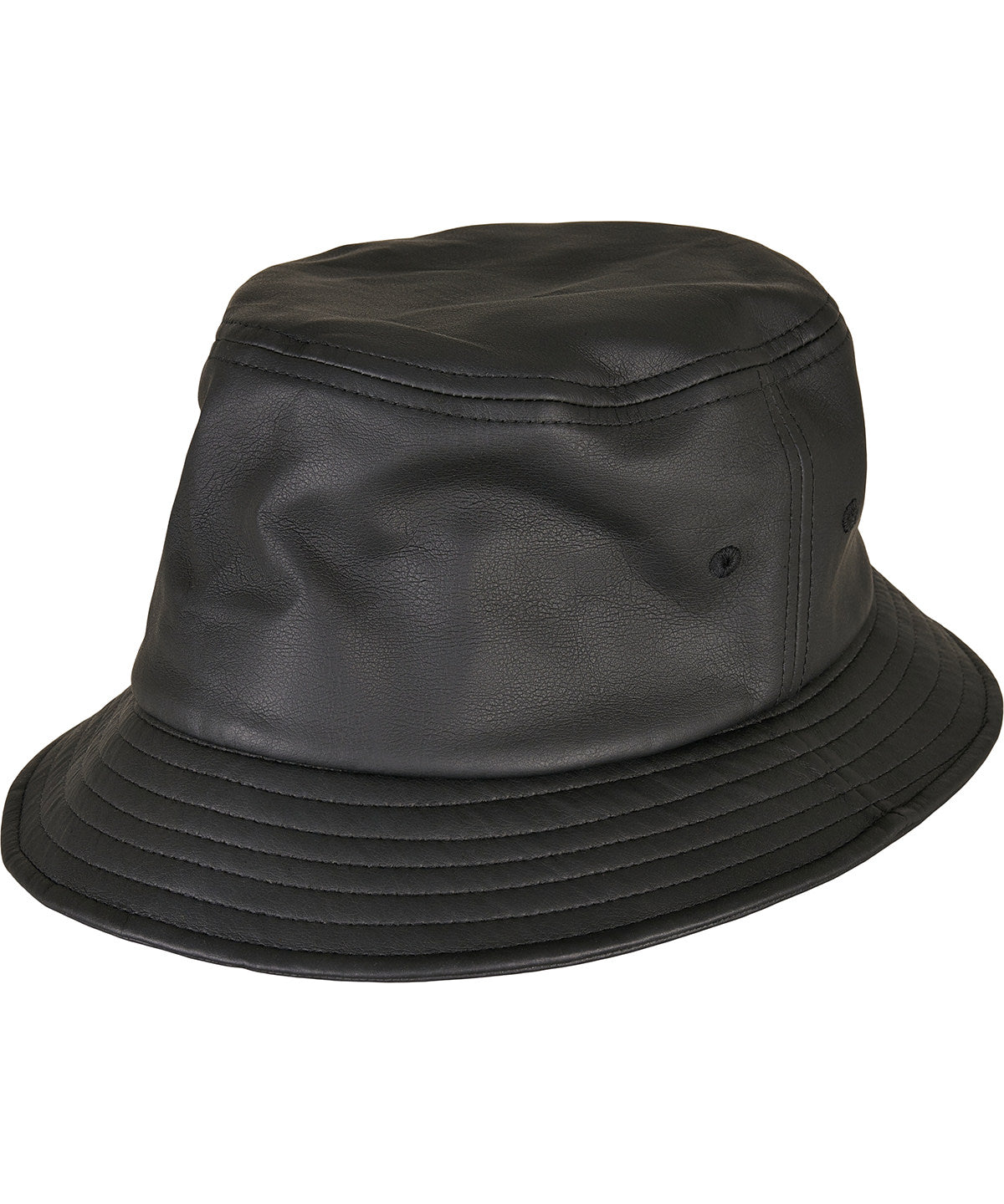 Flexfit / Yupoong Imitation leather bucket hat (5003IL) Black