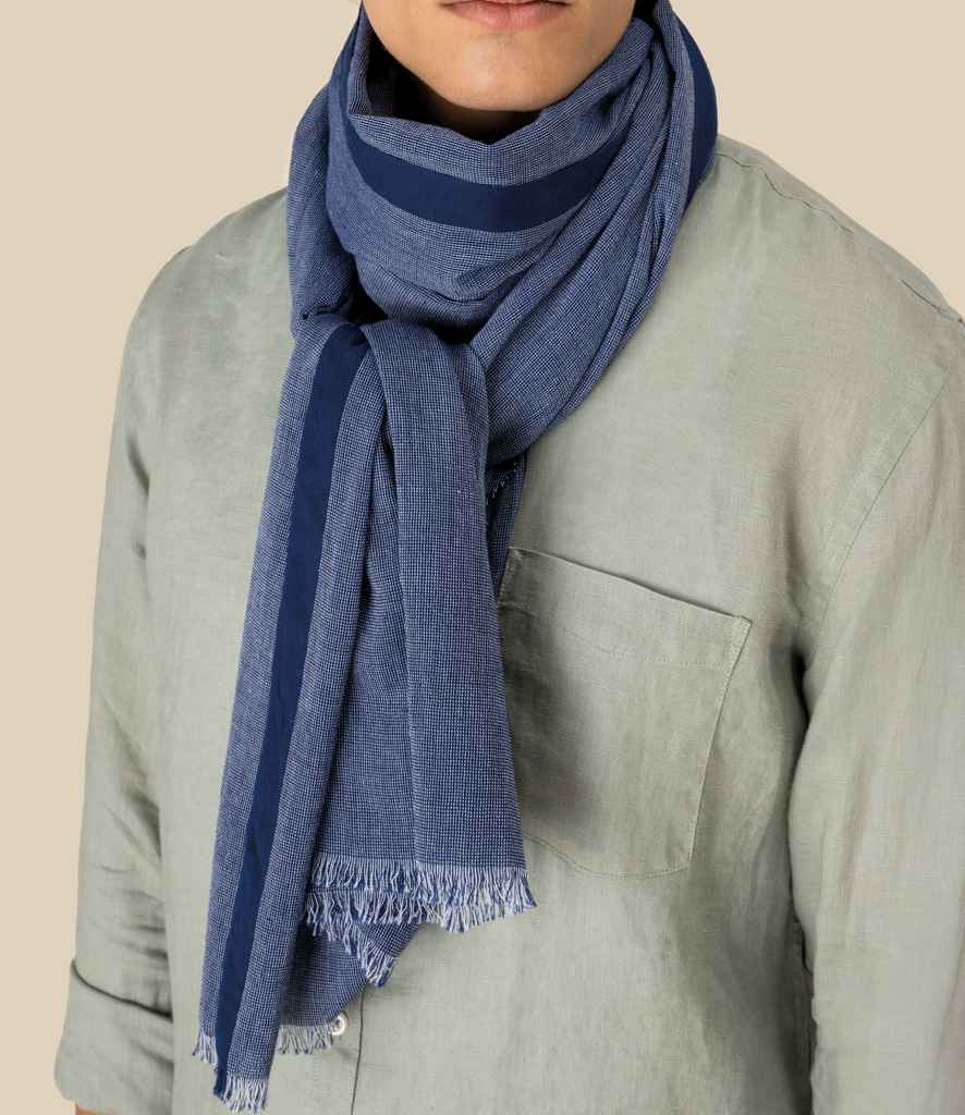Spasso Blue Dotted Scarf