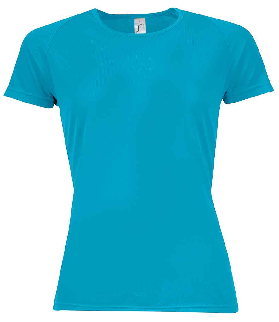 SOL'S Ladies Sporty Performance T-Shirt - Aqua
