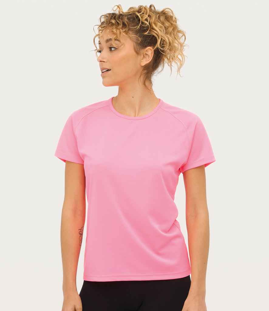 SOL'S Ladies Sporty Performance T-Shirt - Neon Pink