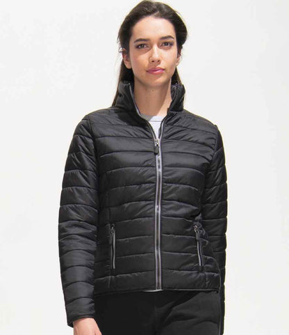 SOL'S Ladies Ride Padded Jacket - Black