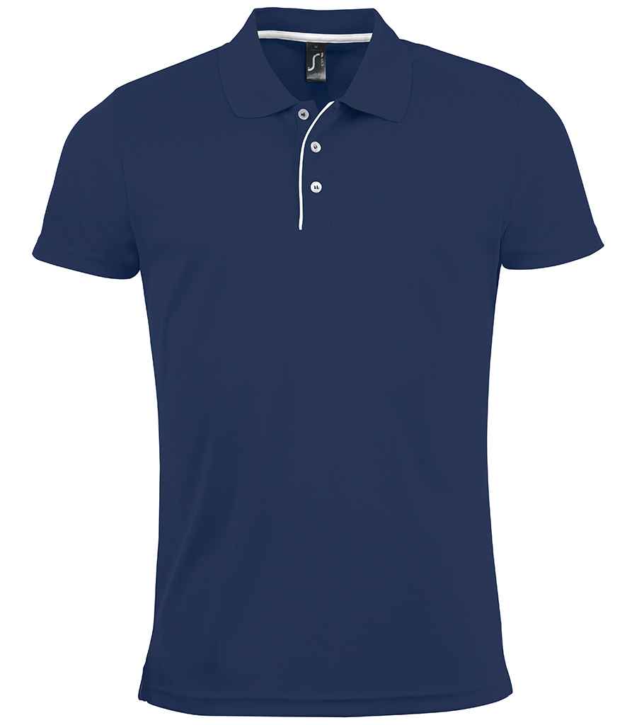 SOL'S Performer Piqué Polo Shirt in French Navy