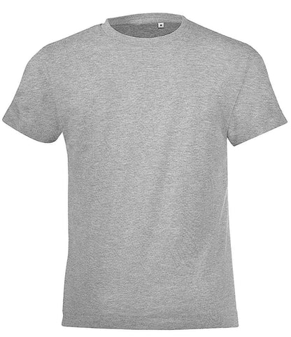 SOL'S Kids Regent Fit T-Shirt in Grey Marl