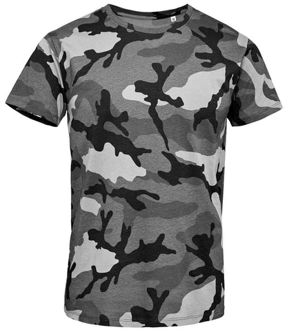 SOL'S Camo T-Shirt - Grey Camo