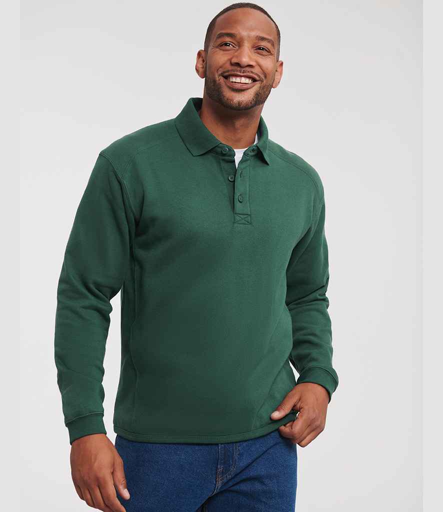 Russell Russell Athletic Heavy Duty Collar Sweatshirt Bottle Green