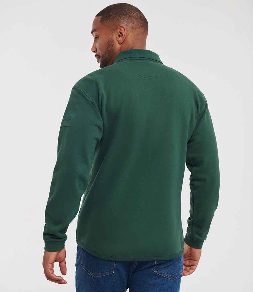 Russell Russell Athletic Heavy Duty Collar Sweatshirt Bottle Green