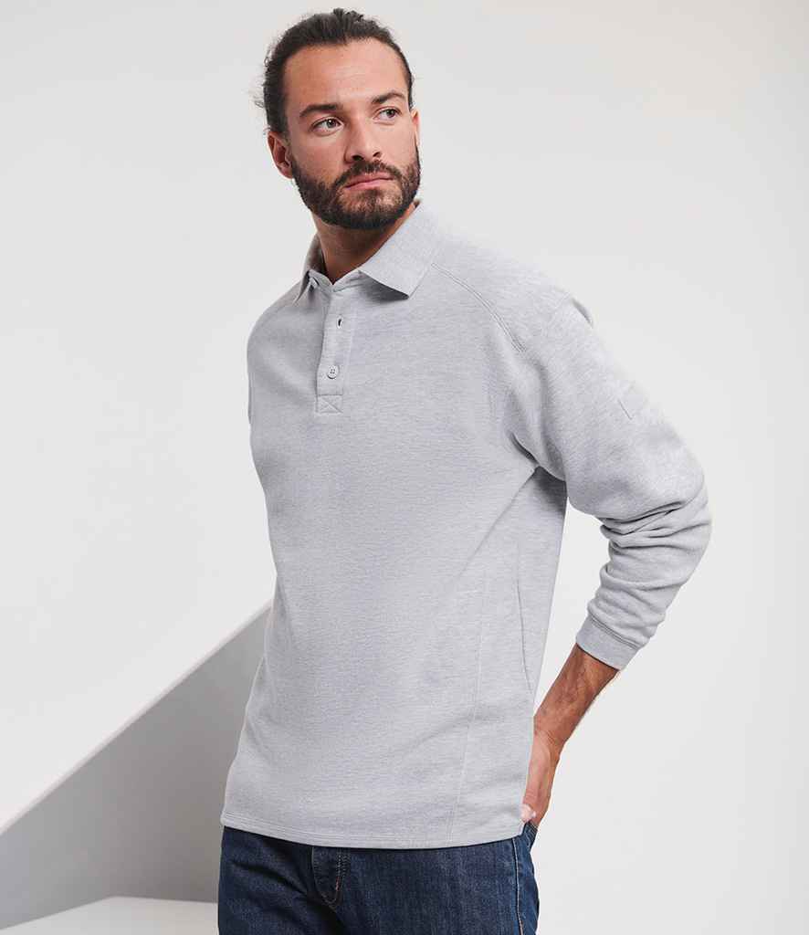 Russell Russell Athletic Heavy Duty Collar Sweatshirt Light Oxford