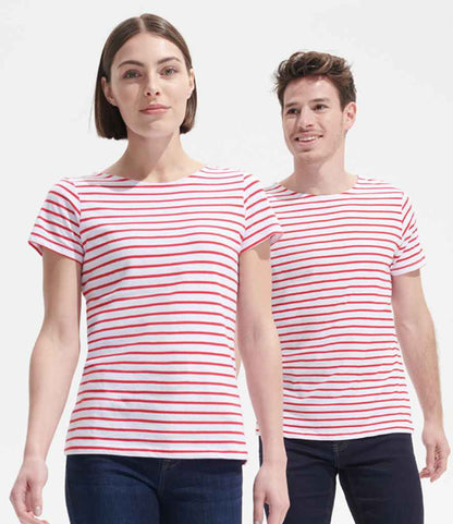 SOL'S Ladies Miles Striped T-Shirt - model image