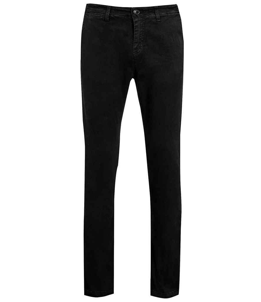 SOL'S Jules Chino Trousers in Black