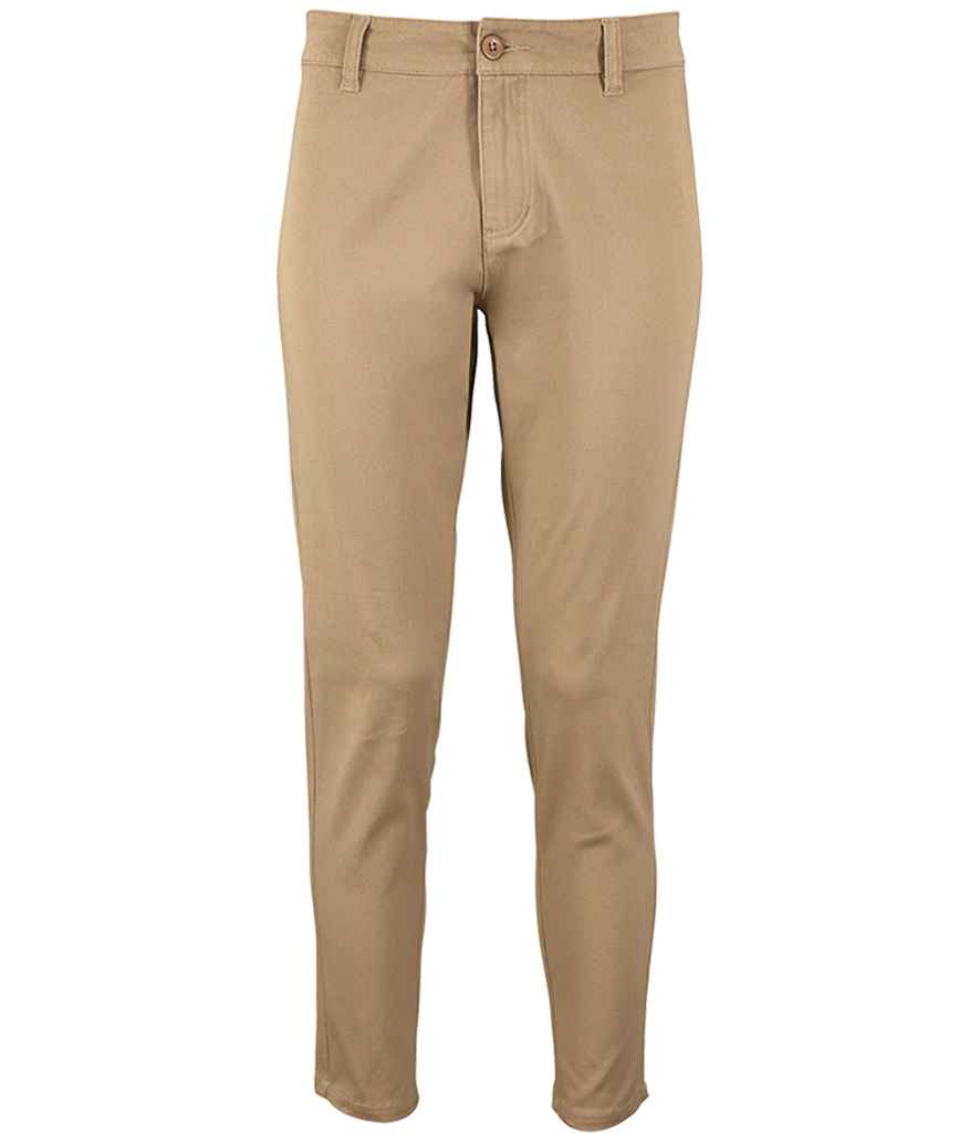 SOL'S Ladies Jules Chino Trousers in Chestnut