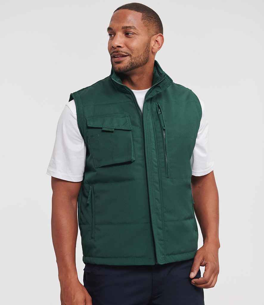 Russell Russell Athletic Gilet Bottle Green