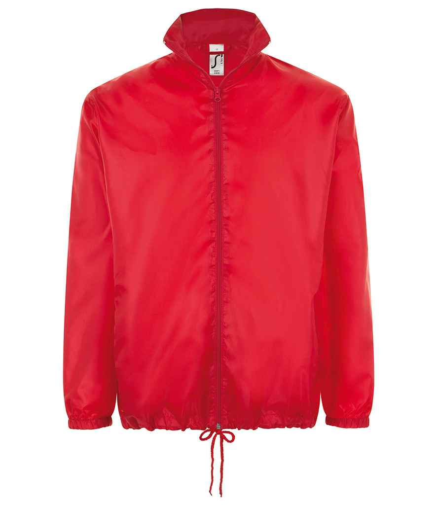 SOL'S Unisex Shift Windbreaker Jacket in Red