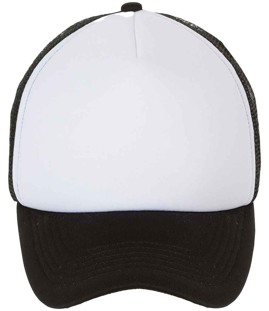 SOL'S Bubble Contrast Cap in White/Black