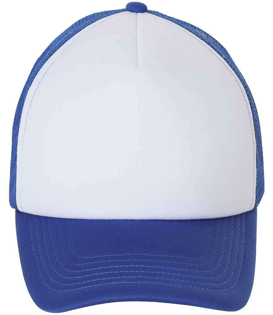 SOL'S Bubble Contrast Cap in White/Royal Blue