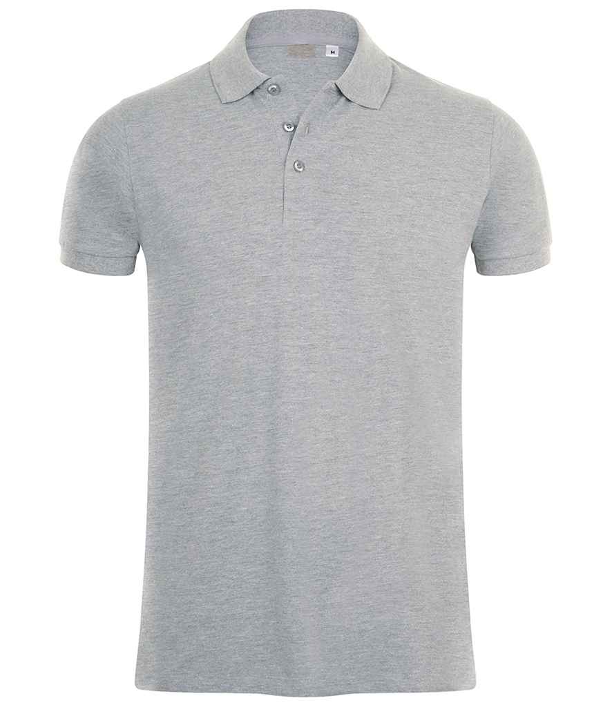 SOL'S Phoenix Piqué Polo Shirt in Grey Marl