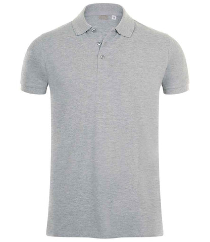 SOL'S Phoenix Piqué Polo Shirt in Grey Marl