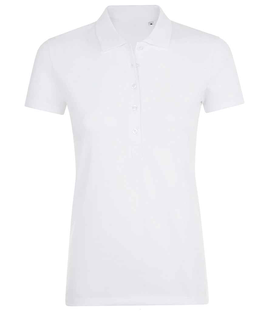 SOL'S Ladies Phoenix Piqué Polo Shirt in White
