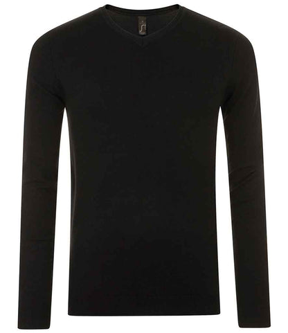 SOL'S Glory V Neck Sweater in Black