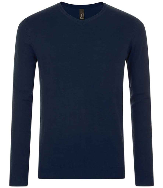 SOL'S Glory V Neck Sweater in French Navy