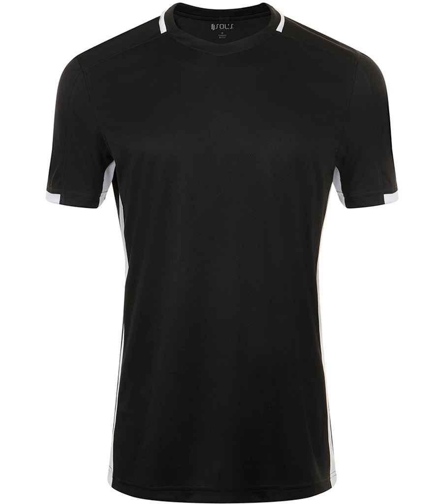 SOL'S Classico Contrast T-Shirt in Black/White