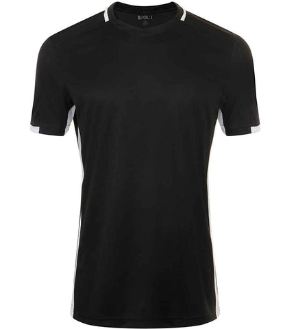 SOL'S Classico Contrast T-Shirt in Black/White