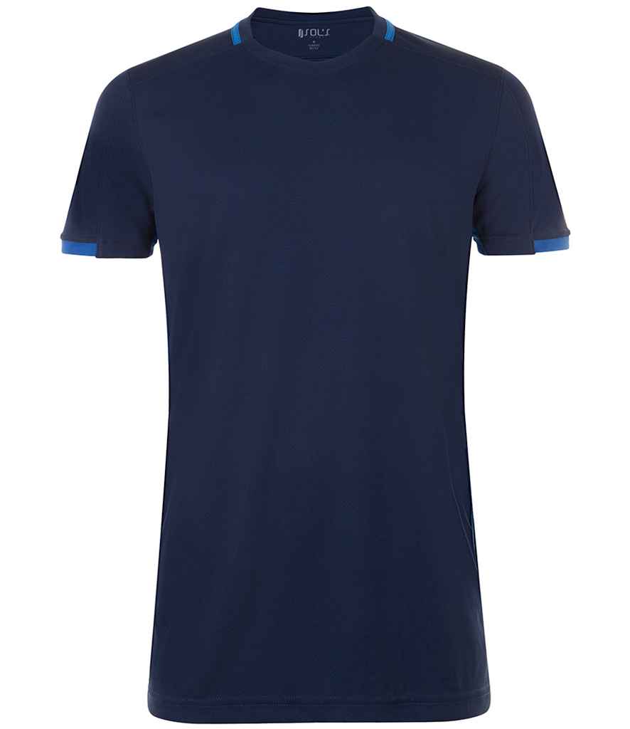 SOL'S Classico Contrast T-Shirt in French Navy/Royal Blue