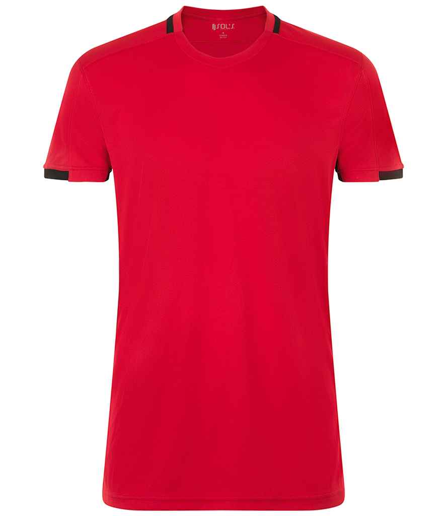 SOL'S Classico Contrast T-Shirt in Red/Black