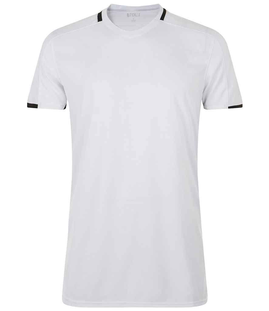SOL'S Classico Contrast T-Shirt in White/Black