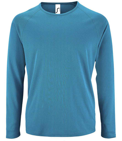 SOL'S Sporty Long Sleeve Performance T-Shirt - Aqua