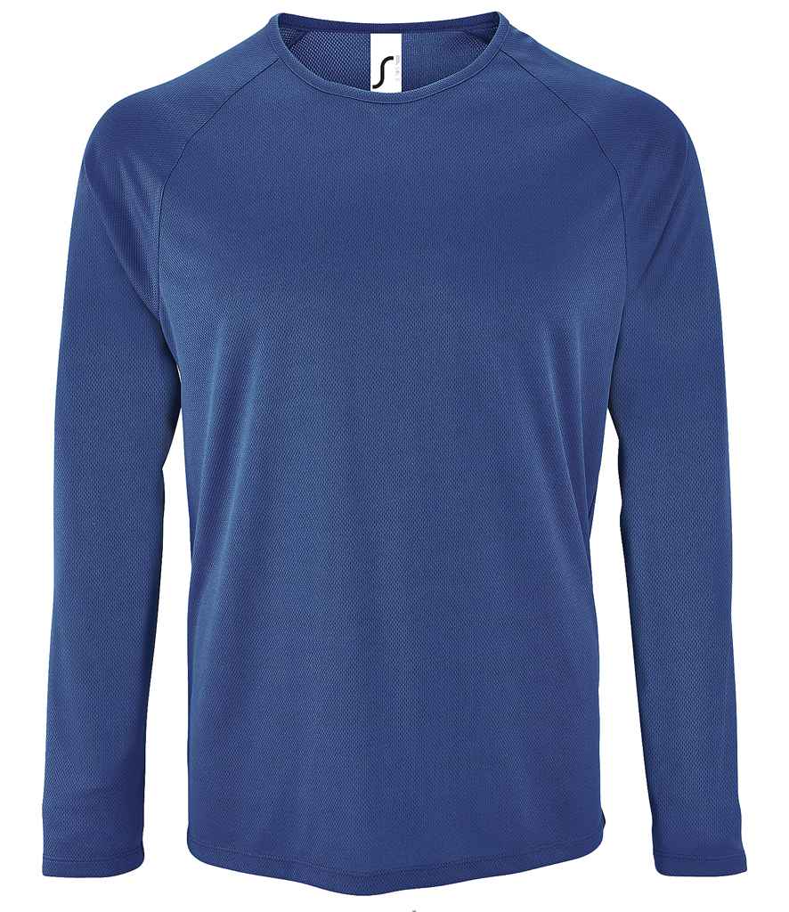 SOL'S Sporty Long Sleeve Performance T-Shirt - Royal Blue