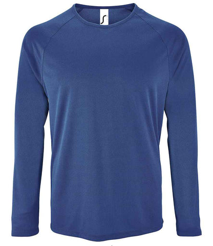 SOL'S Sporty Long Sleeve Performance T-Shirt - Royal Blue