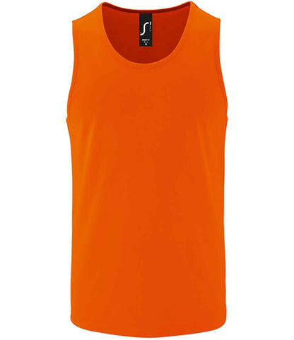 SOL'S Sporty Performance Tank Top in Neon Orange