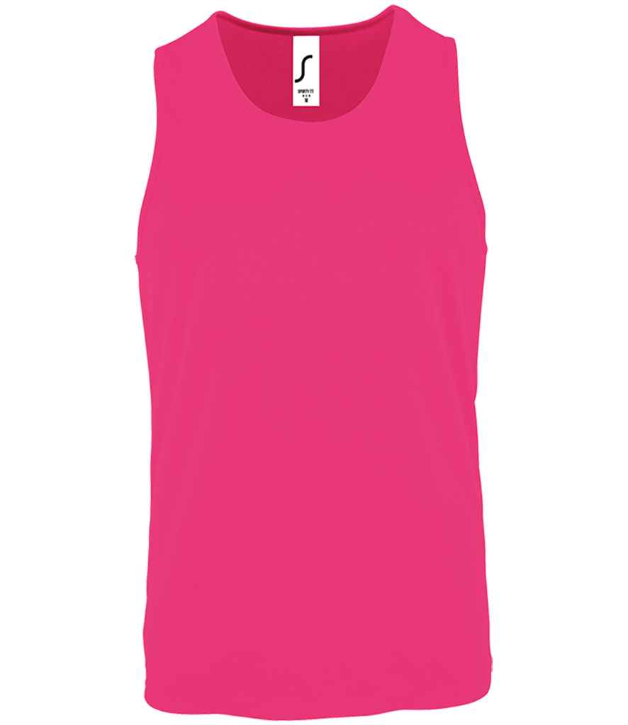 SOL'S Sporty Performance Tank Top - Neon Pink
