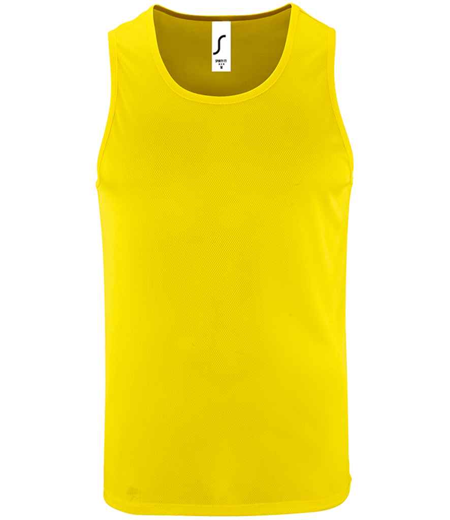 SOL'S Sporty Performance Tank Top - Neon Yellow